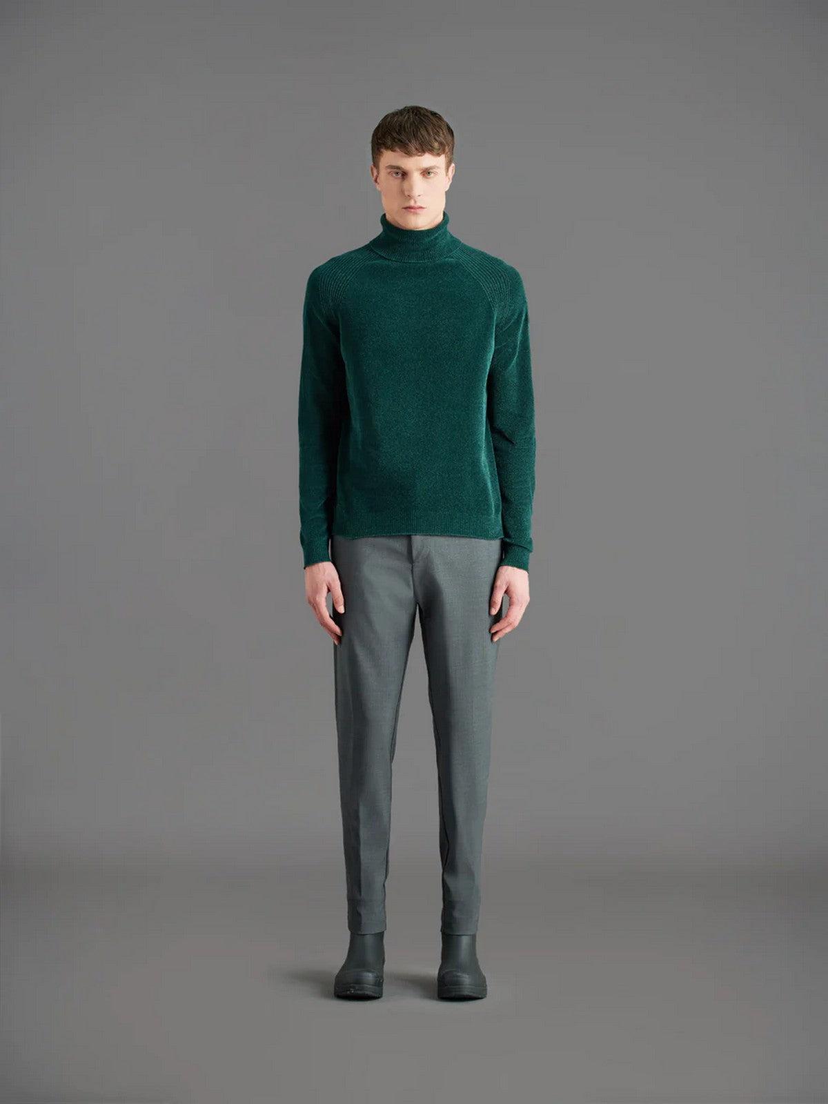 RRD Maglione dolcevita Uomo WES031 26 Verde - Stilato