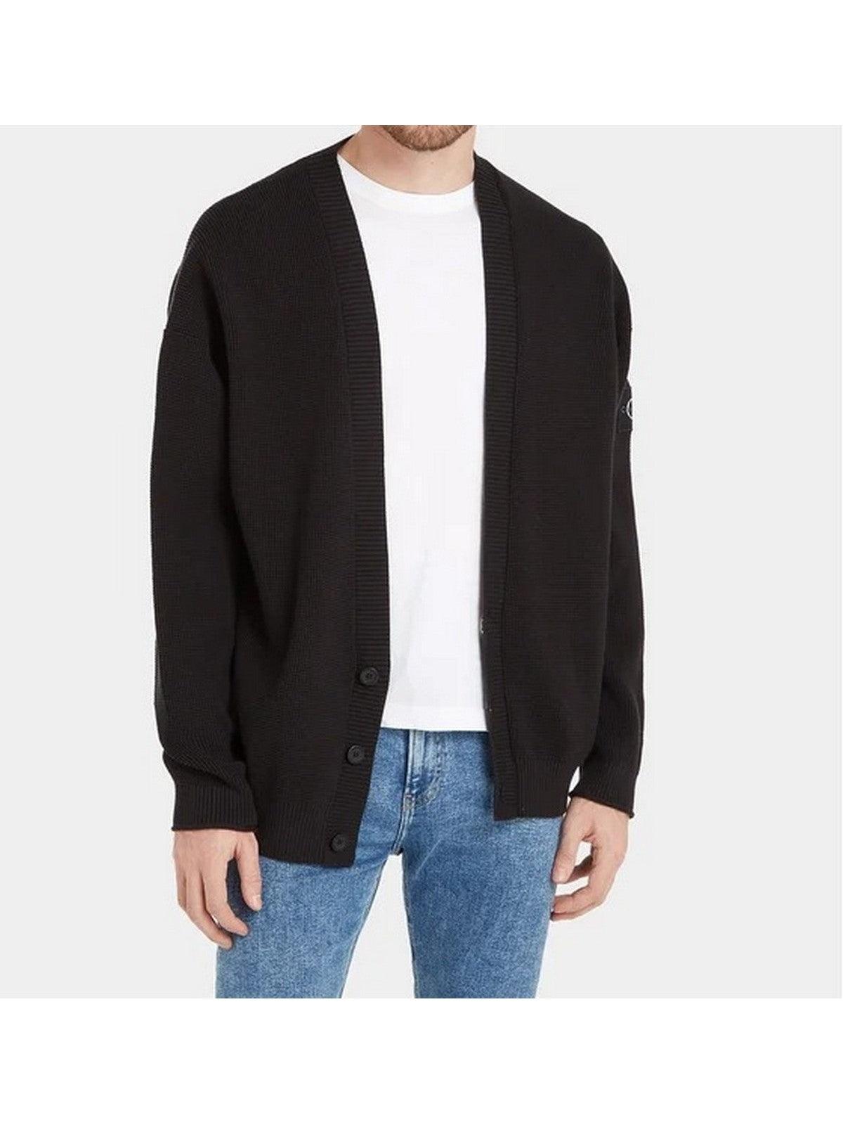 CALVIN KLEIN Cardigan Uomo J30J324327 BEH Nero - Stilato