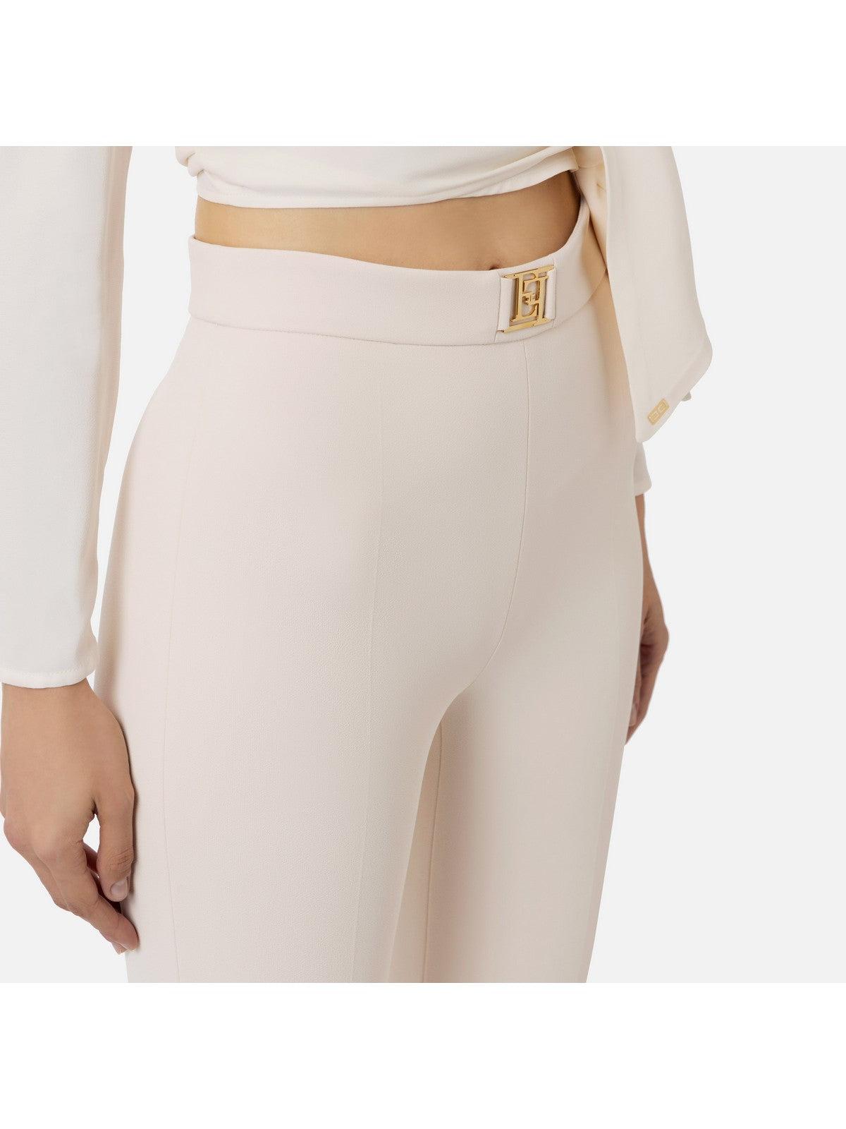 ELISABETTA FRANCHI Pantalone Donna PAT1441E2 193 Avorio - Stilato