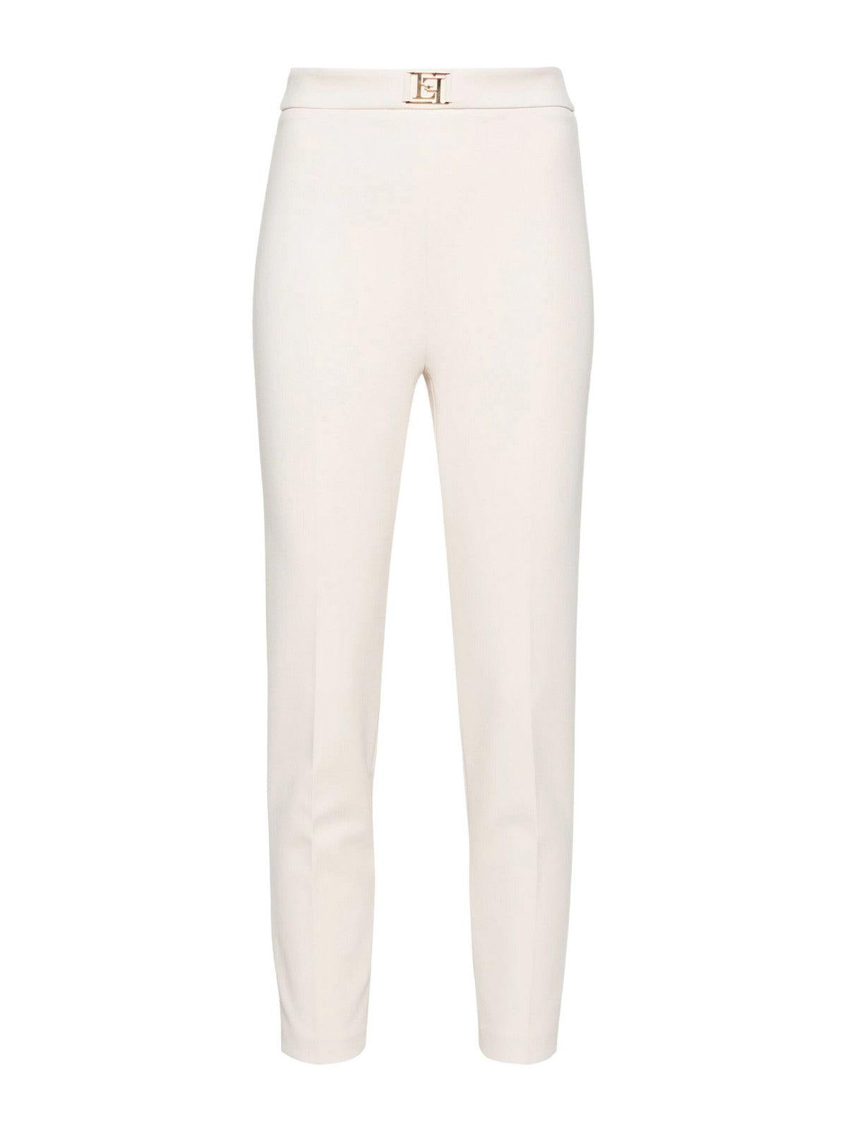 ELISABETTA FRANCHI Pantalone Donna PAT1441E2 193 Avorio - Stilato