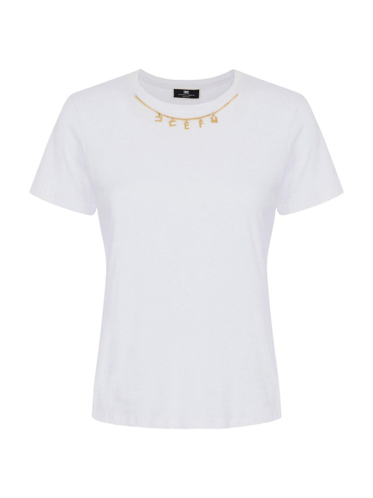 ELISABETTA FRANCHI T-Shirt e Polo Donna MA01141E2 270 Bianco - Stilato