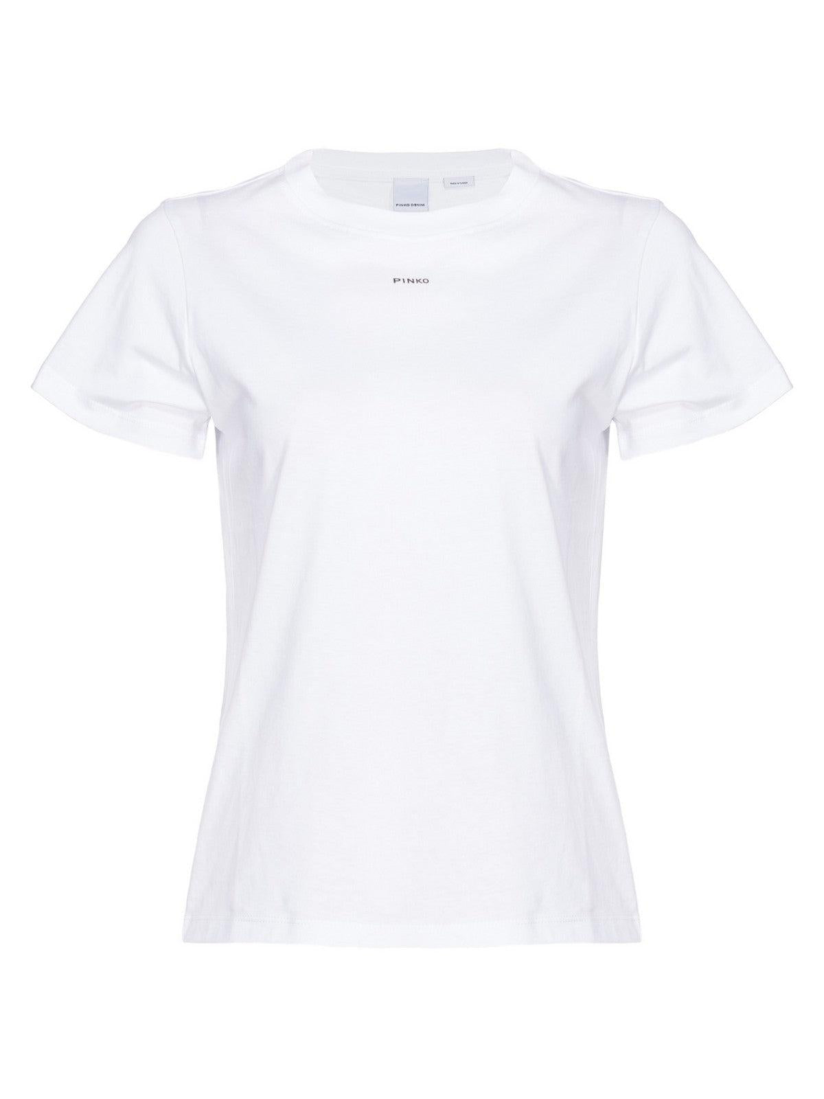 PINKO T-Shirt e Polo Donna 100373-A1N8 Z04 Bianco - Stilato