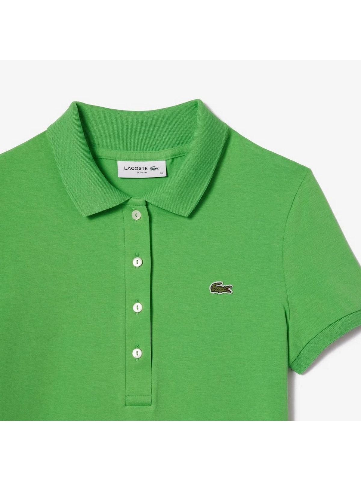 LACOSTE T-Shirt e Polo Donna DF3443 IXU Verde - Stilato