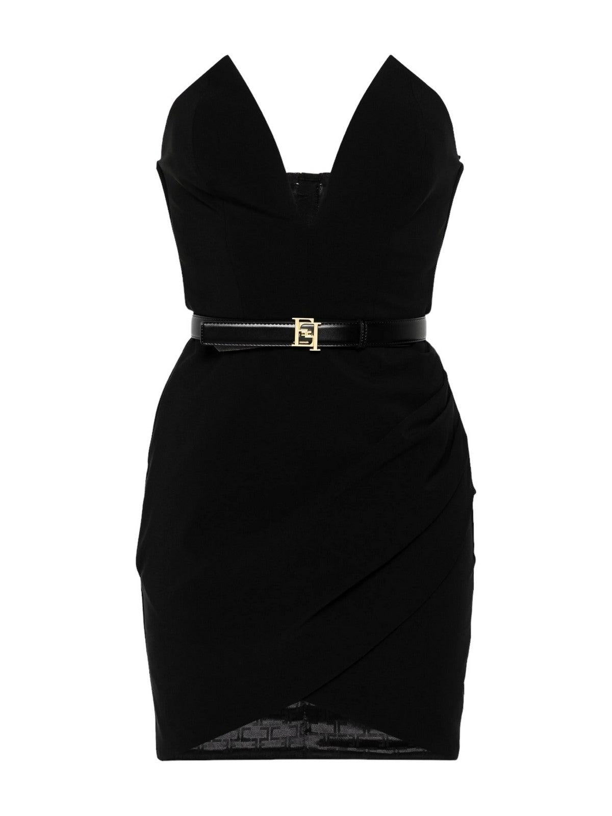 ELISABETTA FRANCHI Abito Donna AB64842E2 110 Nero - Stilato