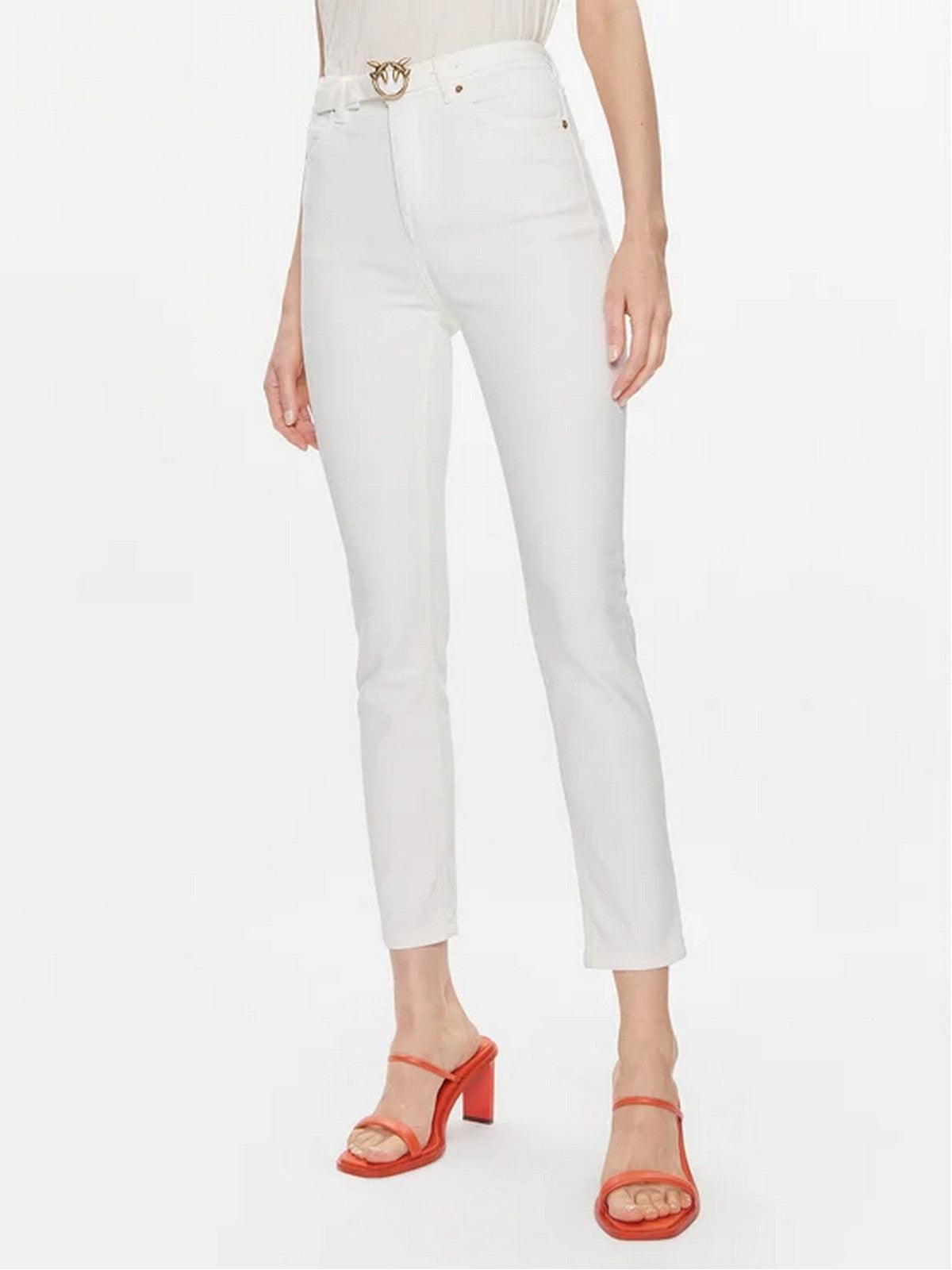 PINKO Jeans Donna Susan 100161-A1JM Z14 Bianco - Stilato