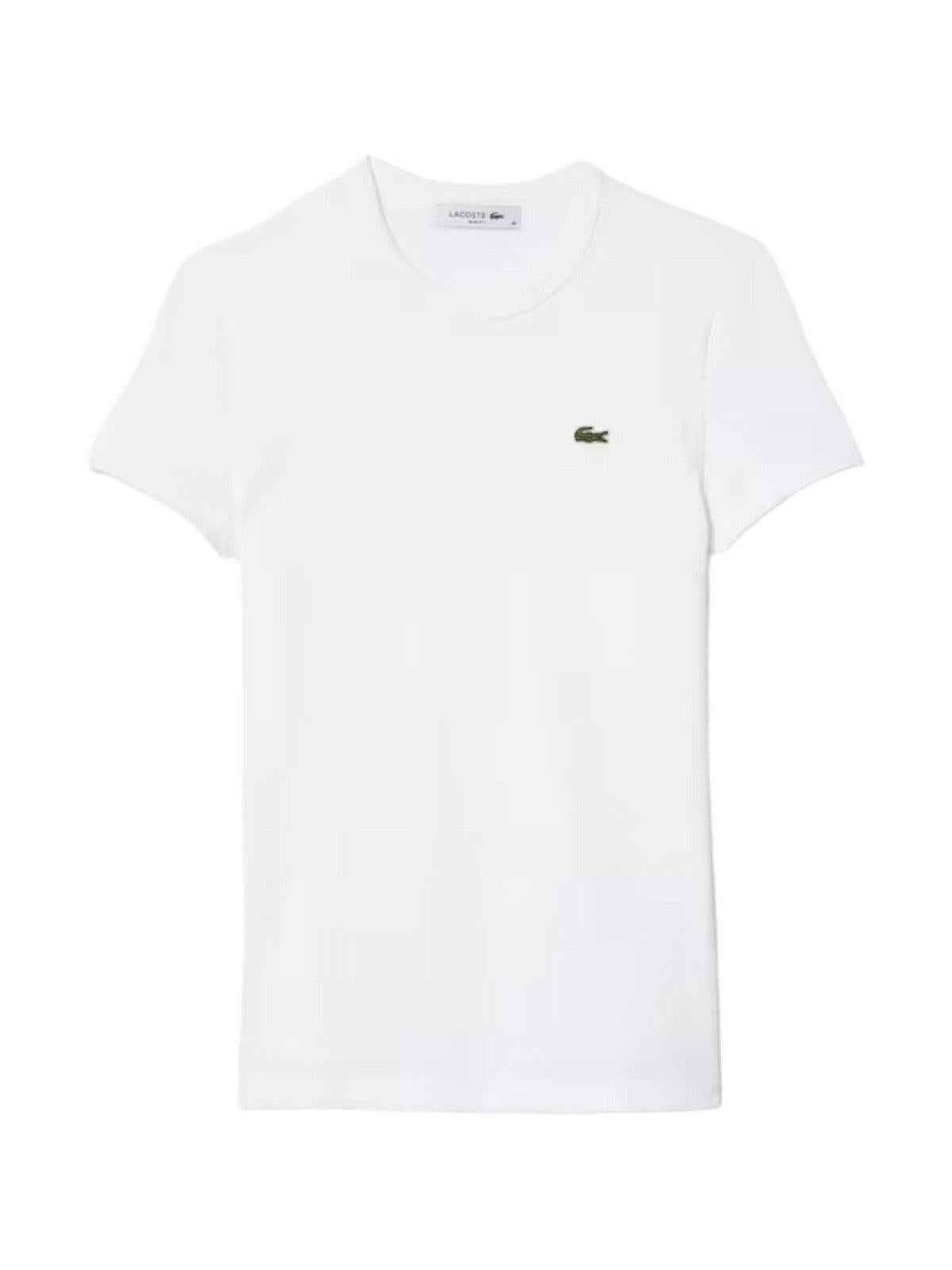 LACOSTE T-Shirt e Polo Donna TF7218 001 Bianco - Stilato