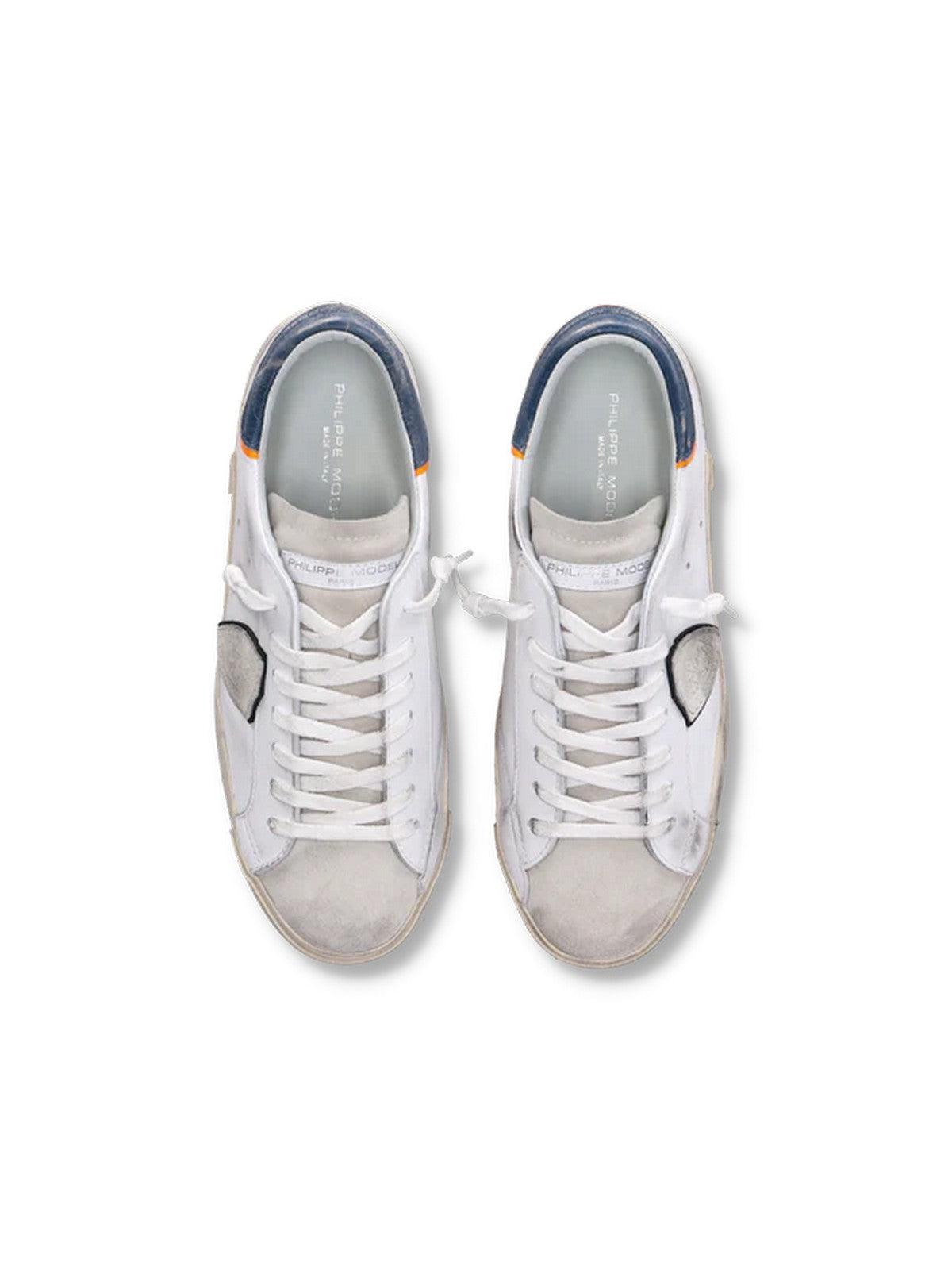 PHILIPPE MODEL Sneaker Uomo Prsx Low Man PRLU VV02 Bianco - Stilato