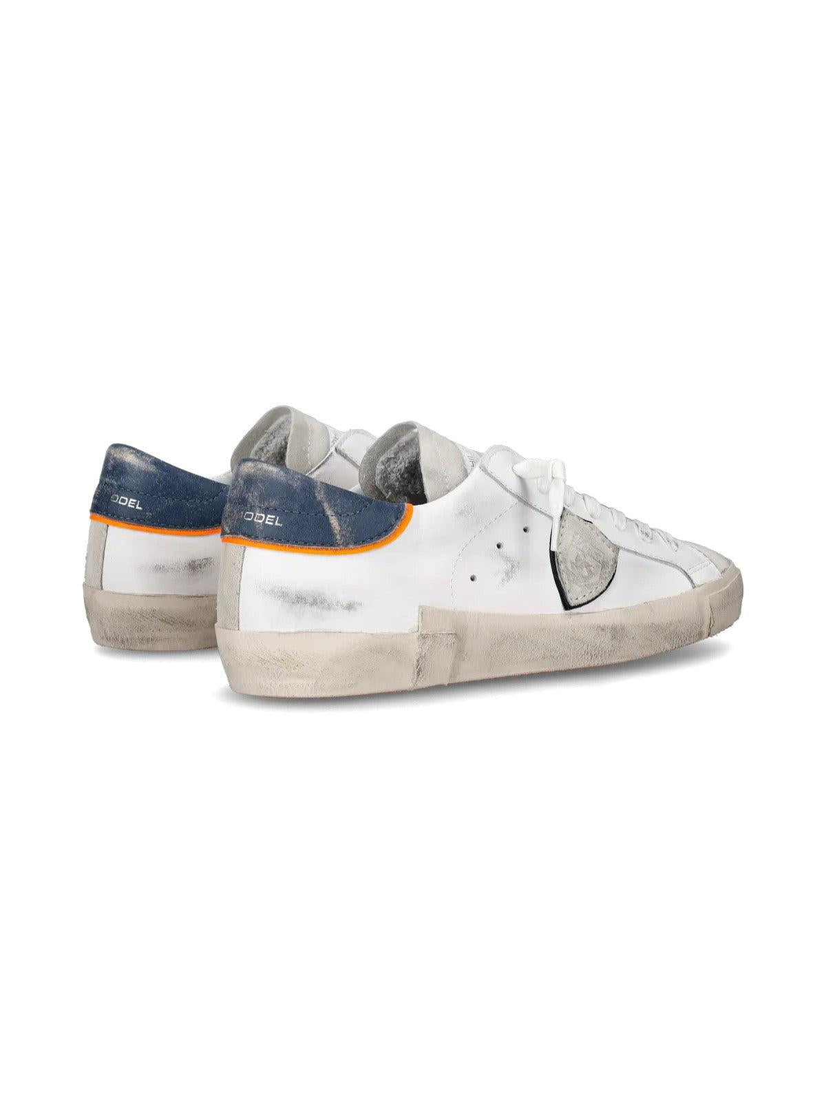 PHILIPPE MODEL Sneaker Uomo Prsx Low Man PRLU VV02 Bianco - Stilato