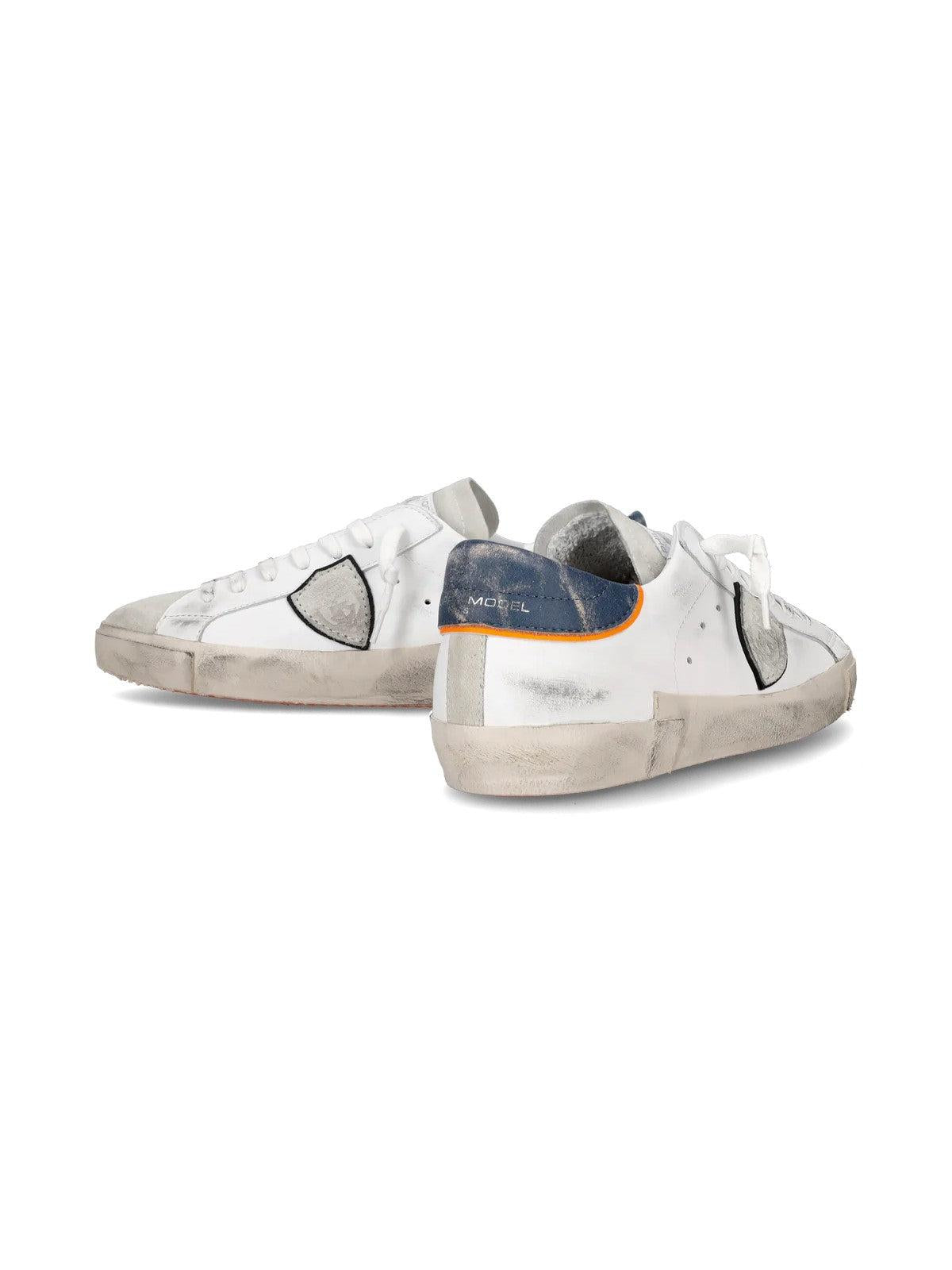 PHILIPPE MODEL Sneaker Uomo Prsx Low Man PRLU VV02 Bianco - Stilato