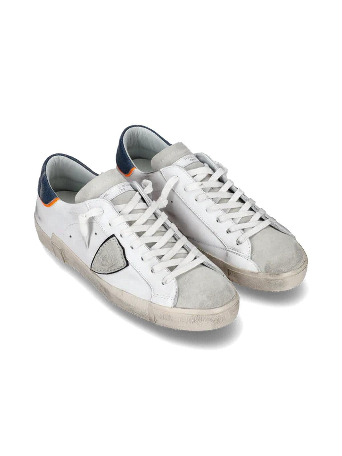 PHILIPPE MODEL Sneaker Uomo Prsx Low Man PRLU VV02 Bianco - Stilato