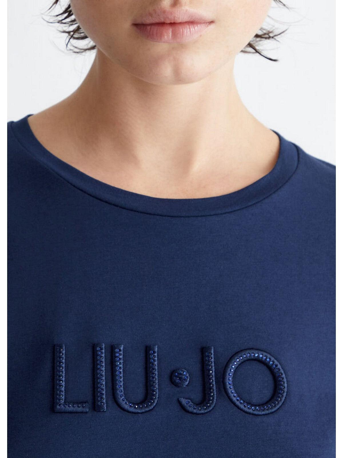 LIU JO SPORT T-Shirt e Polo Donna TA4136JS003 N9157 Blu - Stilato