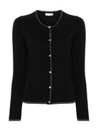 LIU JO WHITE Cardigan Donna MA4076MS49I 22222 Nero - Stilato