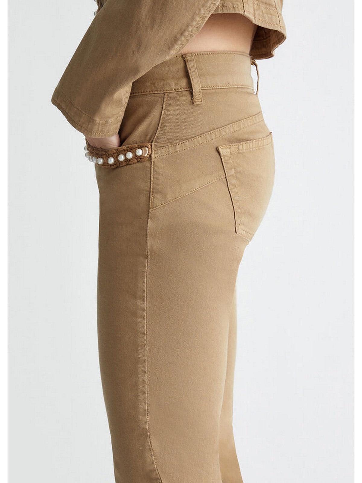 LIU JO WHITE Pantalone Donna MA4277T3489 71022 Beige - Stilato