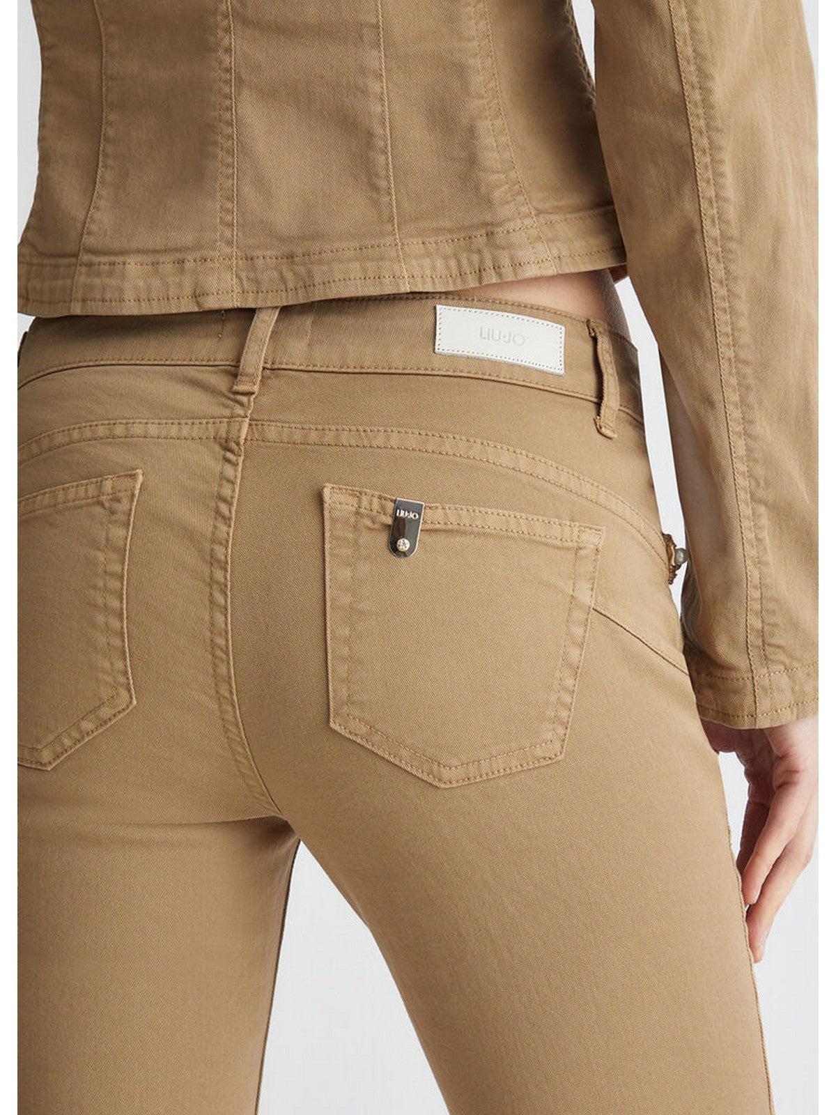 LIU JO WHITE Pantalone Donna MA4277T3489 71022 Beige - Stilato