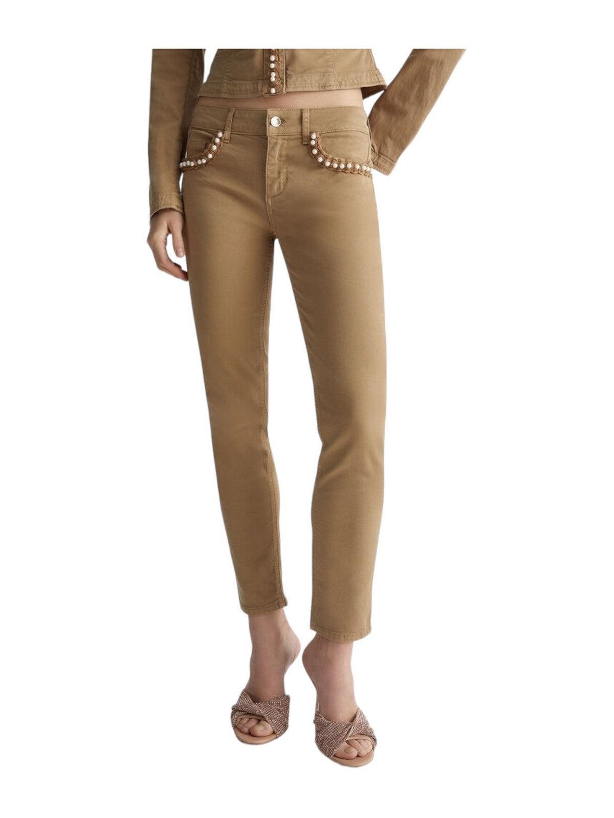 LIU JO WHITE Pantalone Donna MA4277T3489 71022 Beige - Stilato