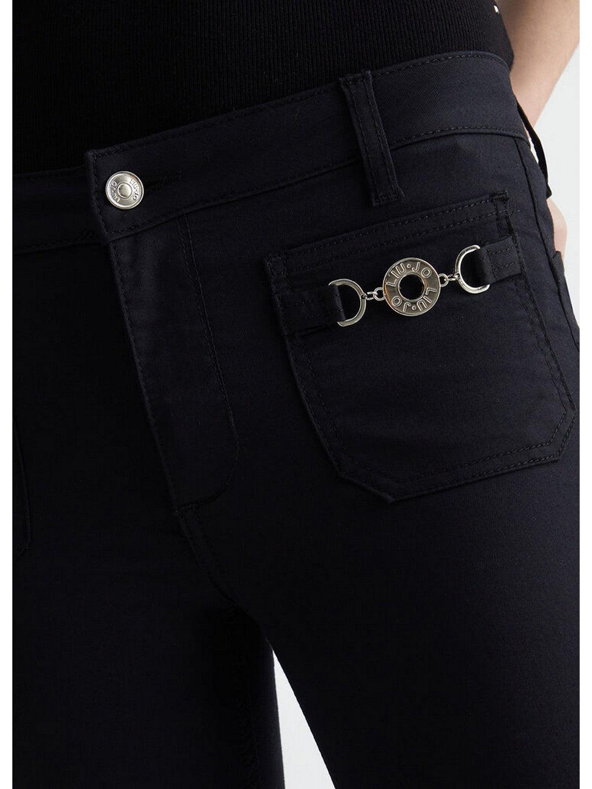 LIU JO WHITE Pantalone Donna MA4291T7144 22222 Nero - Stilato