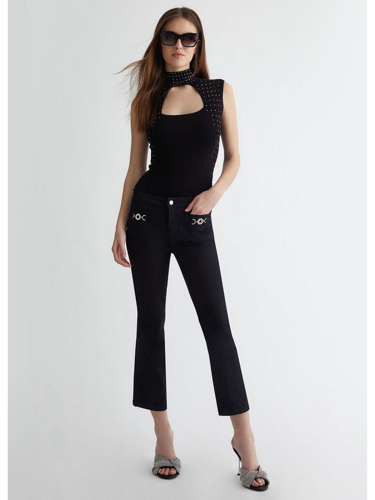 LIU JO WHITE Pantalone Donna MA4291T7144 22222 Nero - Stilato