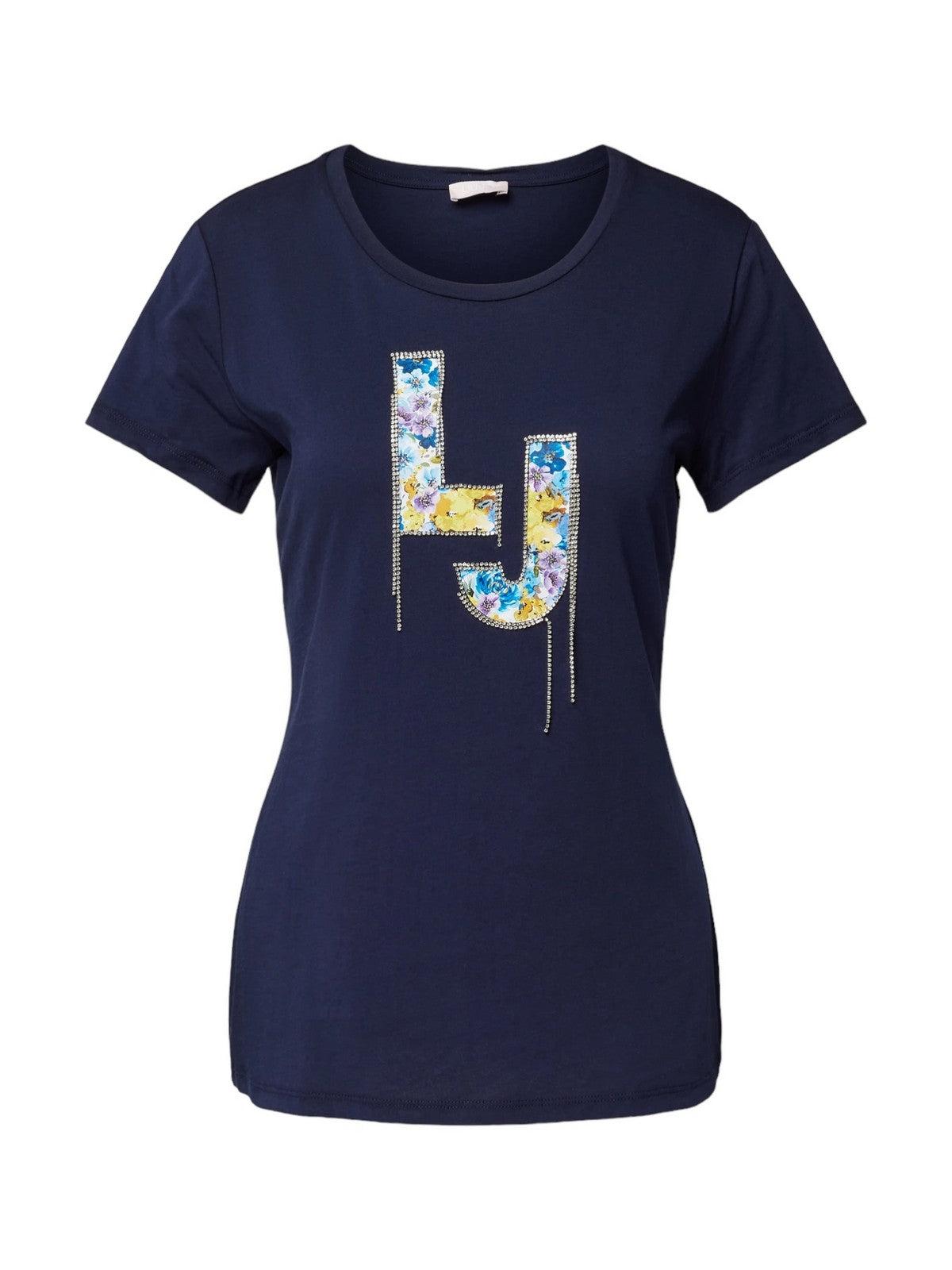 LIU JO WHITE T-Shirt e Polo Donna MA4066J5904 N9339 Blu - Stilato