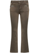 LIU JO WHITE Pantalone Donna MA4291T7144 X0542 Verde - Stilato