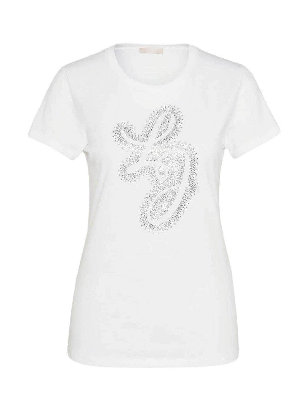 LIU JO WHITE T-Shirt e Polo Donna WA4051JS923 Q9979 Bianco - Stilato