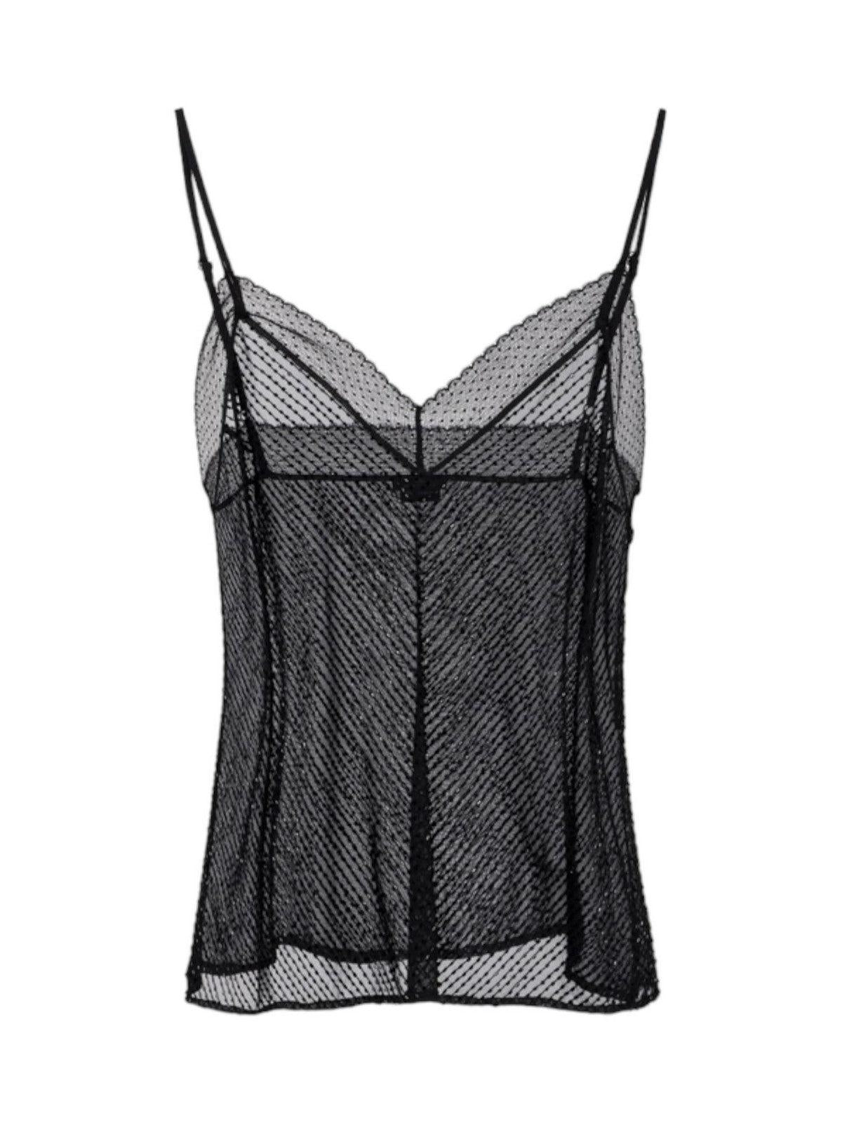 ELISABETTA FRANCHI Top Donna RT06J42E2 110 Nero - Stilato