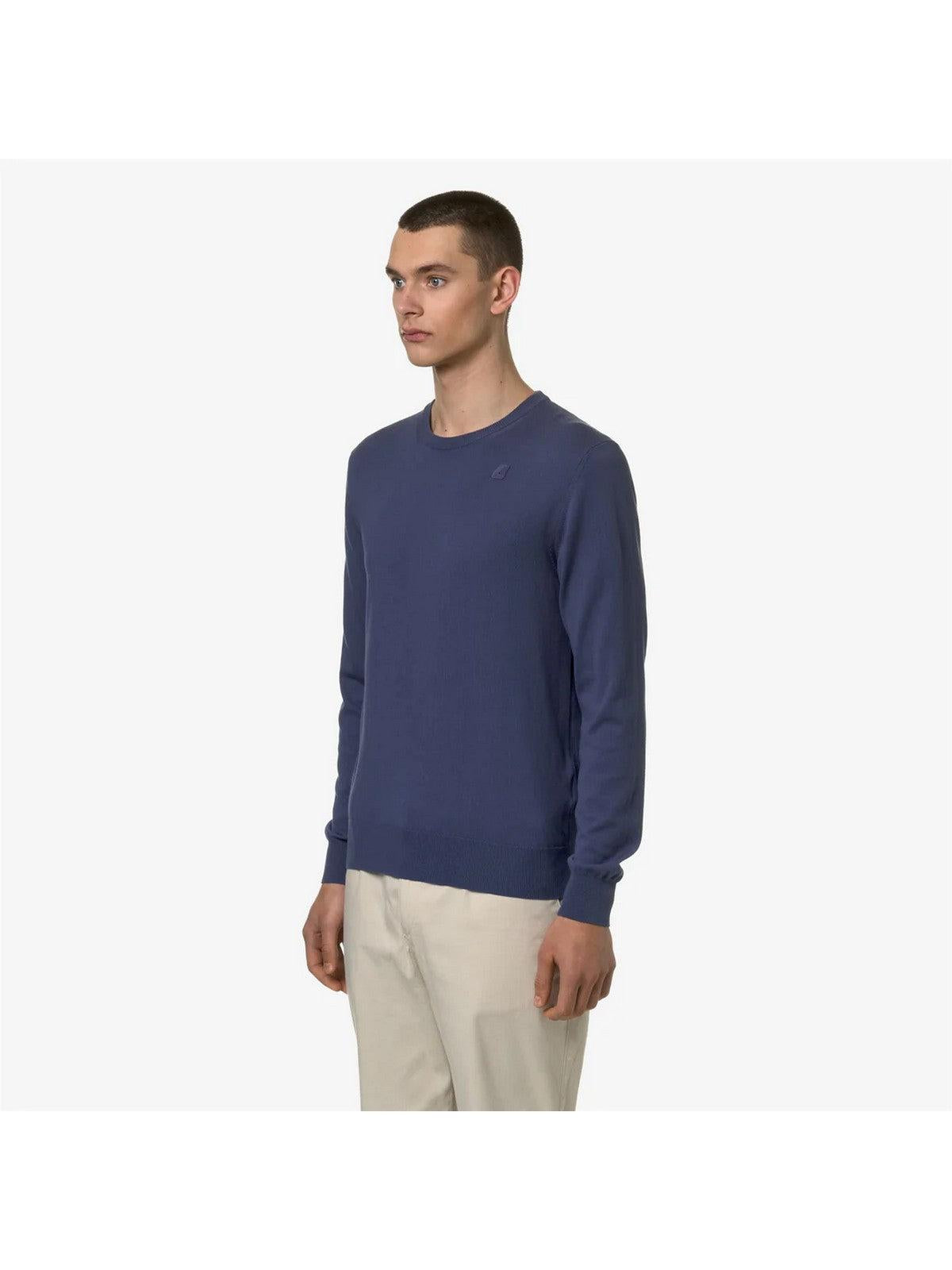 K-WAY Maglia Uomo Sebastien Cotton Ps K8122SW 732 Blu - Stilato