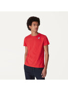 K-WAY T-Shirt e Polo Uomo Le vrai edouard K007JE0 Q03 Rosso - Stilato