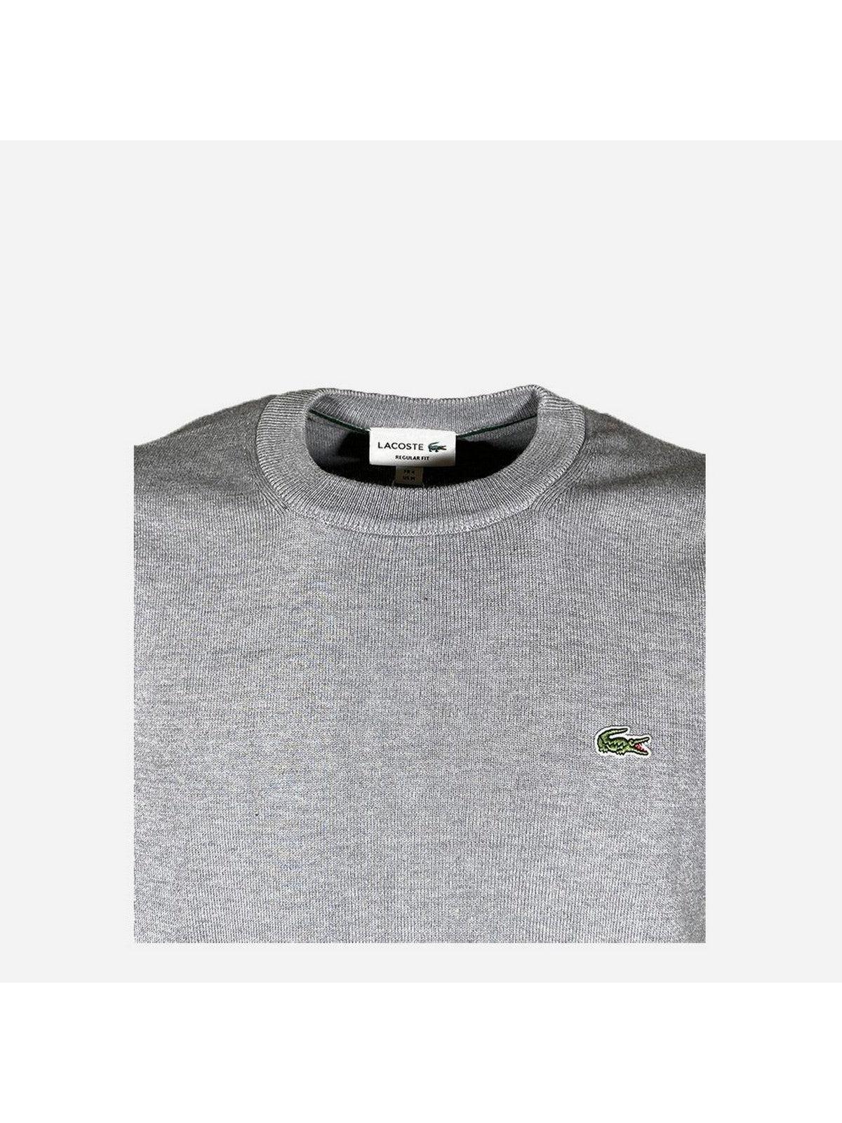 LACOSTE Maglia Uomo AH0128 CCA Grigio - Stilato