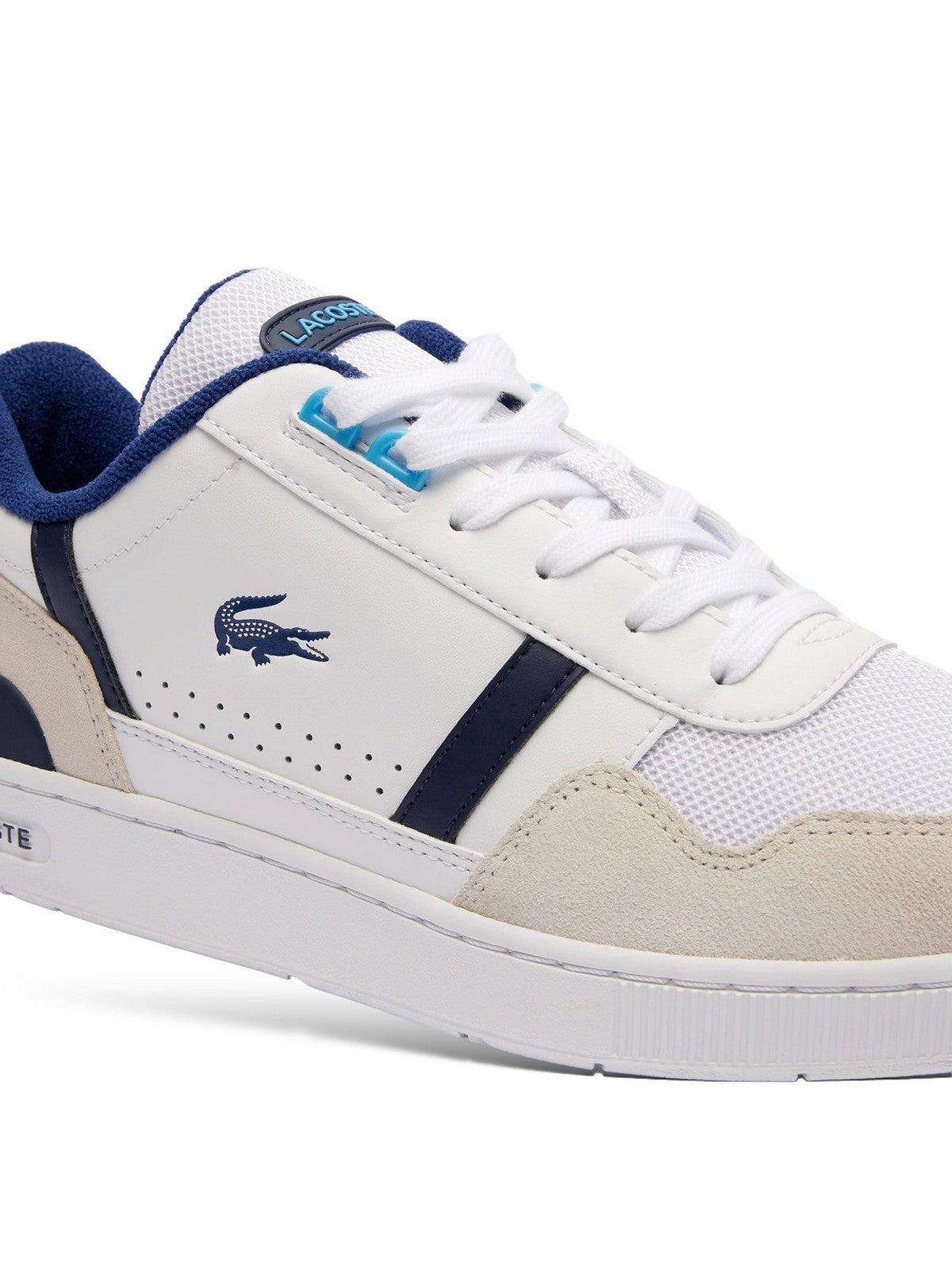 LACOSTE Sneaker Uomo T-CLIP 124 5 SMA 747SMA0071 080 Bianco - Stilato