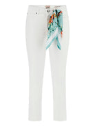 GUESS Pantalone Donna 1981 Capri W4GA91 W93CE G011 Bianco - Stilato