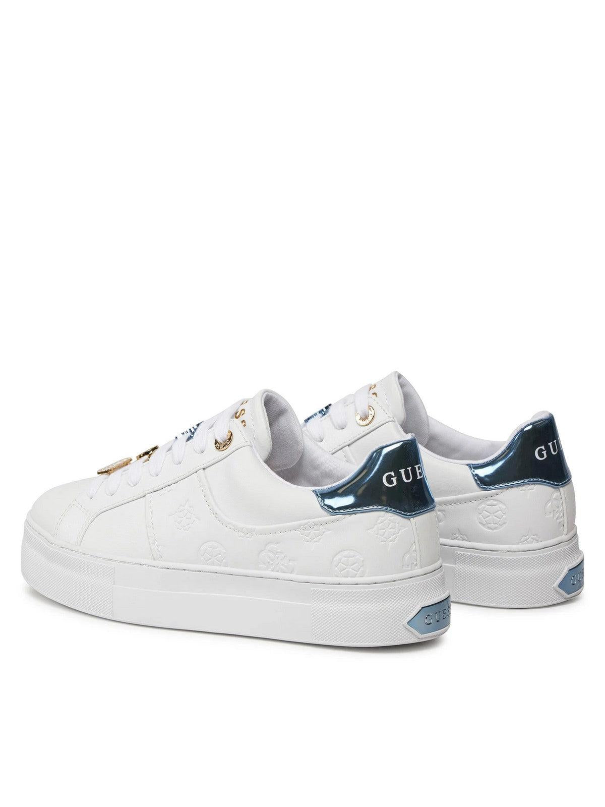 GUESS Sneaker Donna Giella FLJGIE FAL12 WHBLU Bianco - Stilato