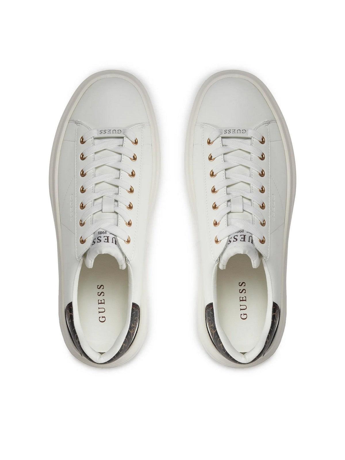 GUESS Sneaker Uomo ELBA FMPVIB LEA12 WBROC Bianco - Stilato