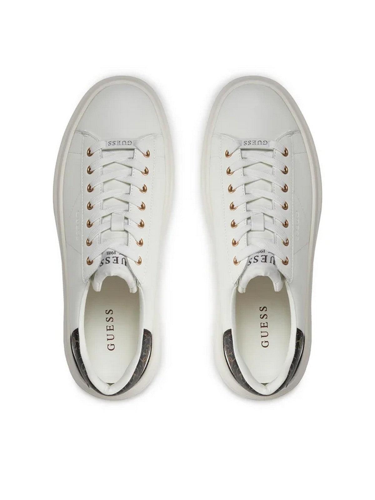 GUESS Sneaker Donna Elbina FLPVIB LEA12 WBROC Bianco - Stilato