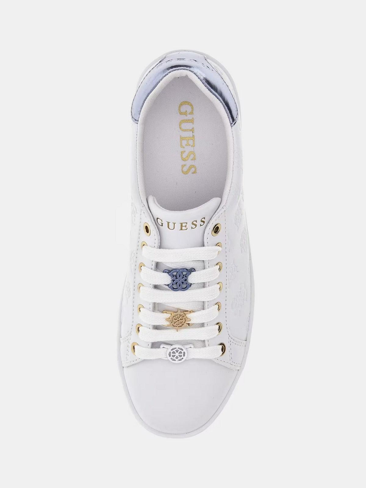 GUESS Sneaker Donna Rosenna FLJROS ELE12 WHIBL Bianco - Stilato