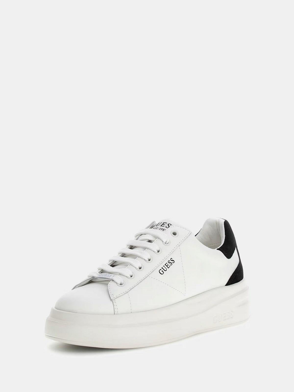 GUESS Sneaker Donna Elbina FLJELB LEA12 WHBLK Bianco - Stilato