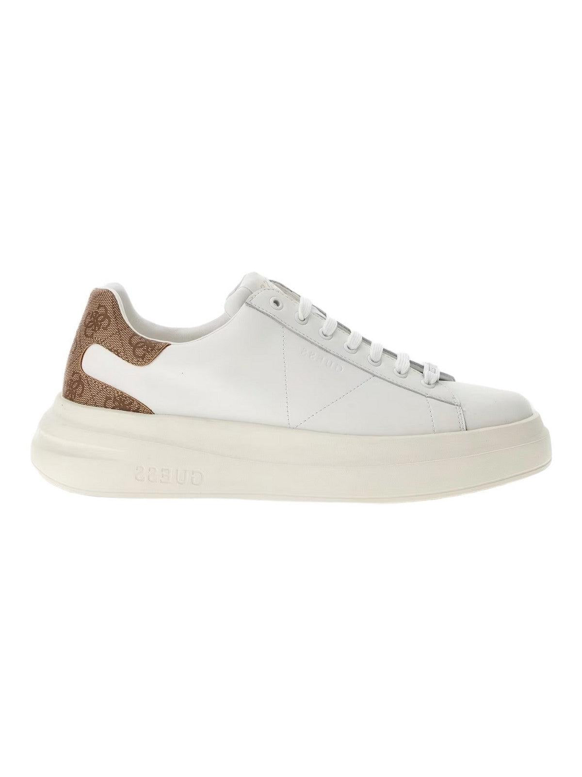 GUESS Sneaker Uomo ELBA FMPVIB LEA12 WBEIB Bianco - Stilato