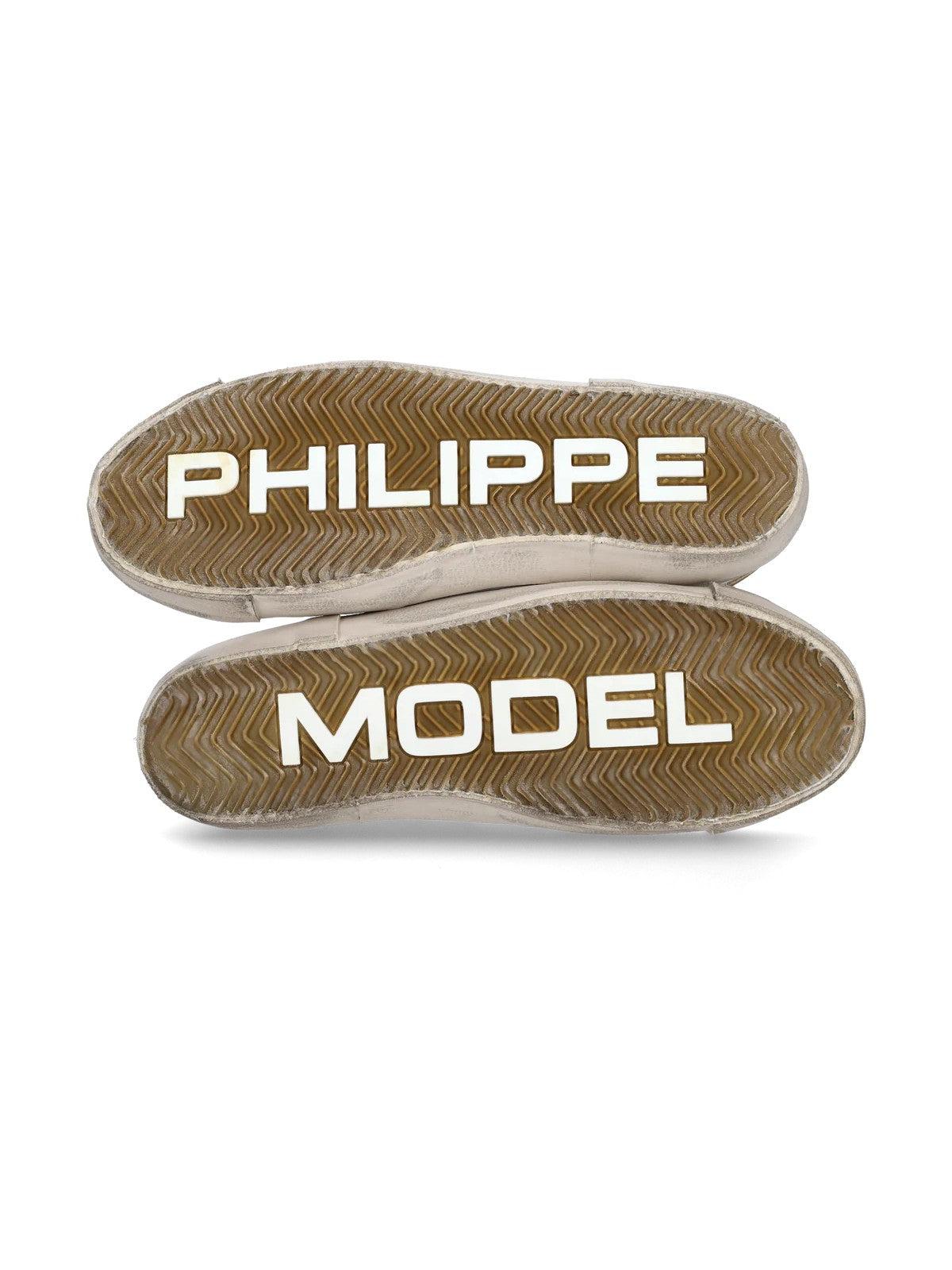PHILIPPE MODEL Sneaker Uomo Prsx Low Man PRLU WX30 Beige - Stilato