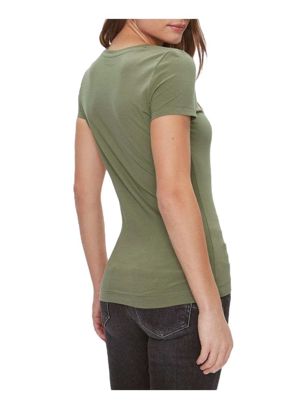 GUESS T-Shirt e Polo Donna Ss Cn 4G Logo Tee W4RI35 J1314 G831 Verde - Stilato