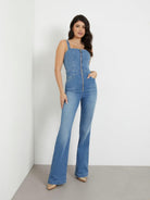 GUESS Tuta Donna Mariposa Jumpsuit W4GD0O D5B42 EAMD Blu - Stilato