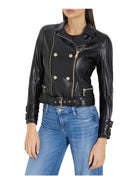 GUESS Giubbino Donna Olivia Moto Jacket W3BL93 K8S30 JTMU Nero - Stilato