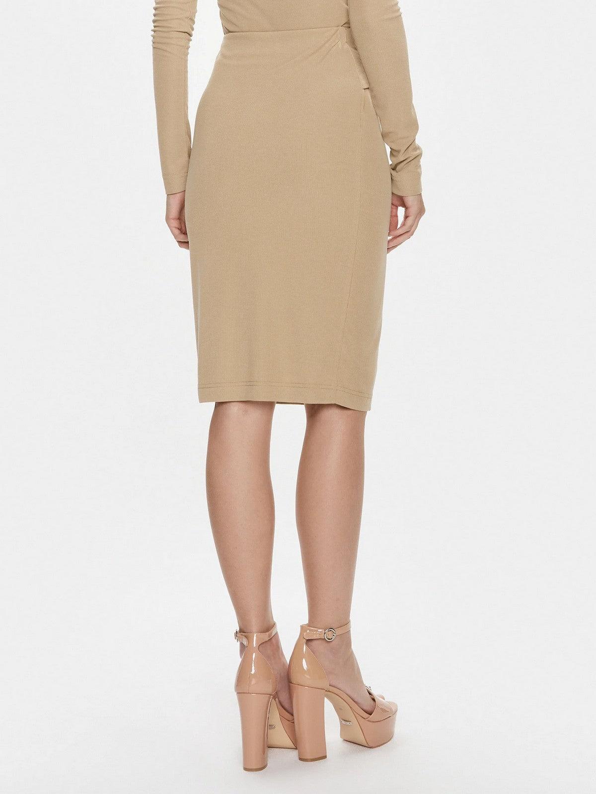 GUESS Gonna Donna Febe Midi Skirt W4RD81 KAQL2 G1DQ Beige - Stilato