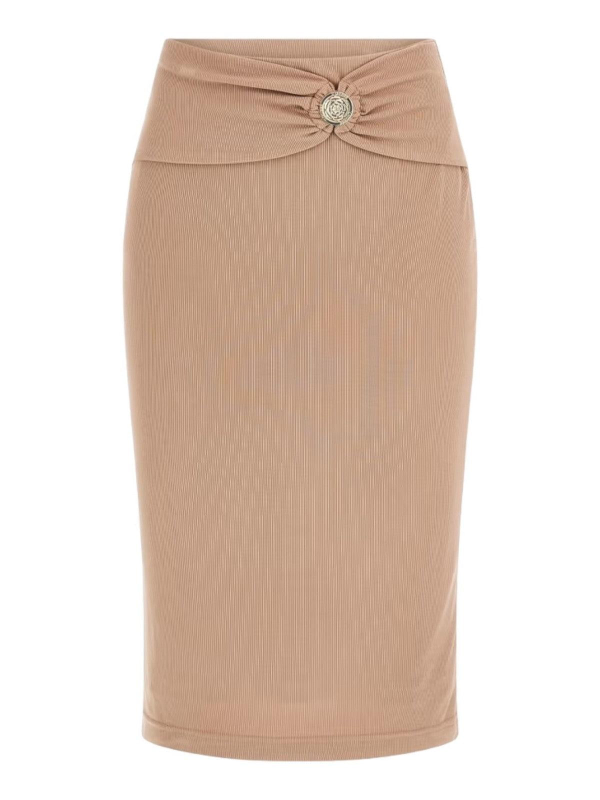 GUESS Gonna Donna Febe Midi Skirt W4RD81 KAQL2 G1DQ Beige - Stilato