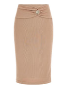 GUESS Gonna Donna Febe Midi Skirt W4RD81 KAQL2 G1DQ Beige - Stilato