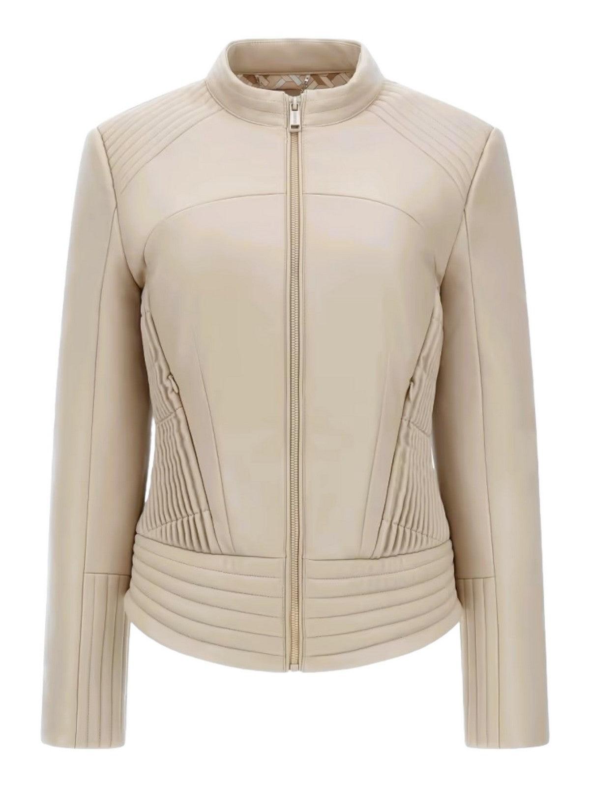 GUESS Giubbino Donna Lea Corset Pu Jacket W4RL12 WFWT0 G1F7 Bianco - Stilato