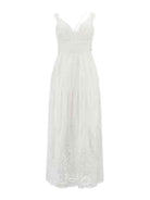 GUESS Abito Donna Sl Palma Long Dress W4GK46 WG571 G011 Bianco - Stilato