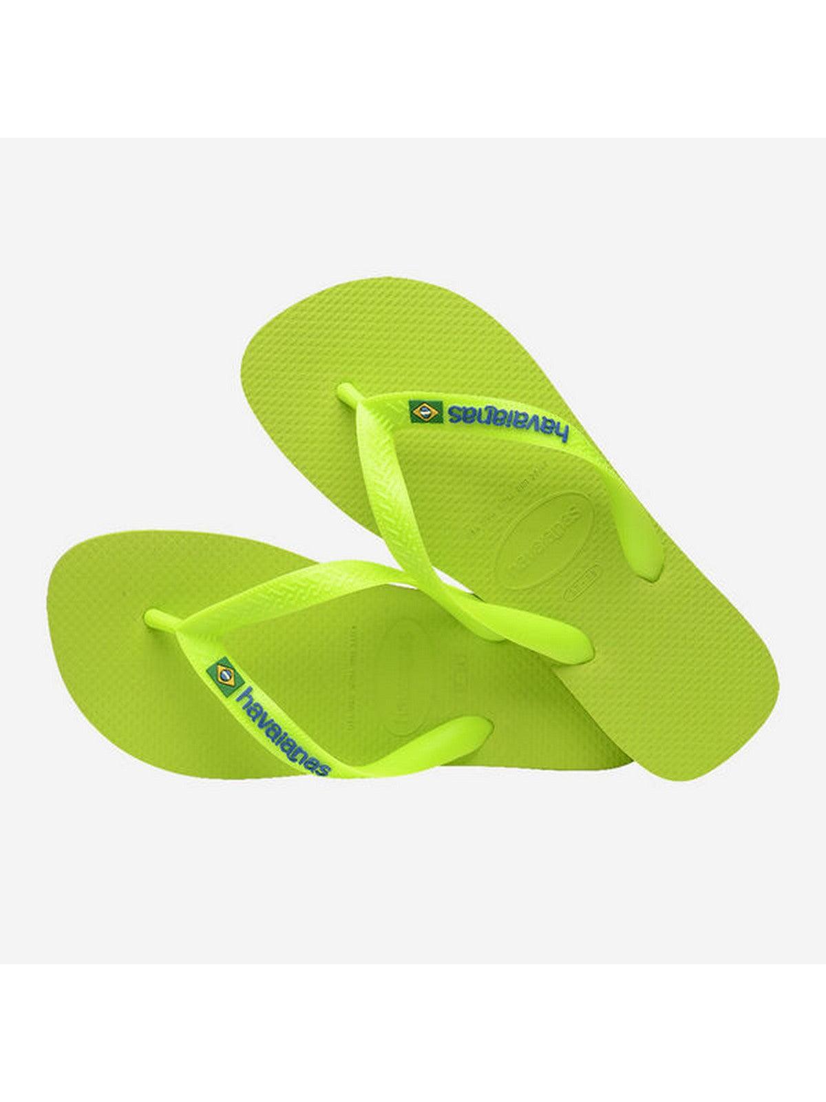 HAVAIANAS Infradito Unisex adulto Hav. Brasil Logo Neon 4149370.7344 Verde - Stilato