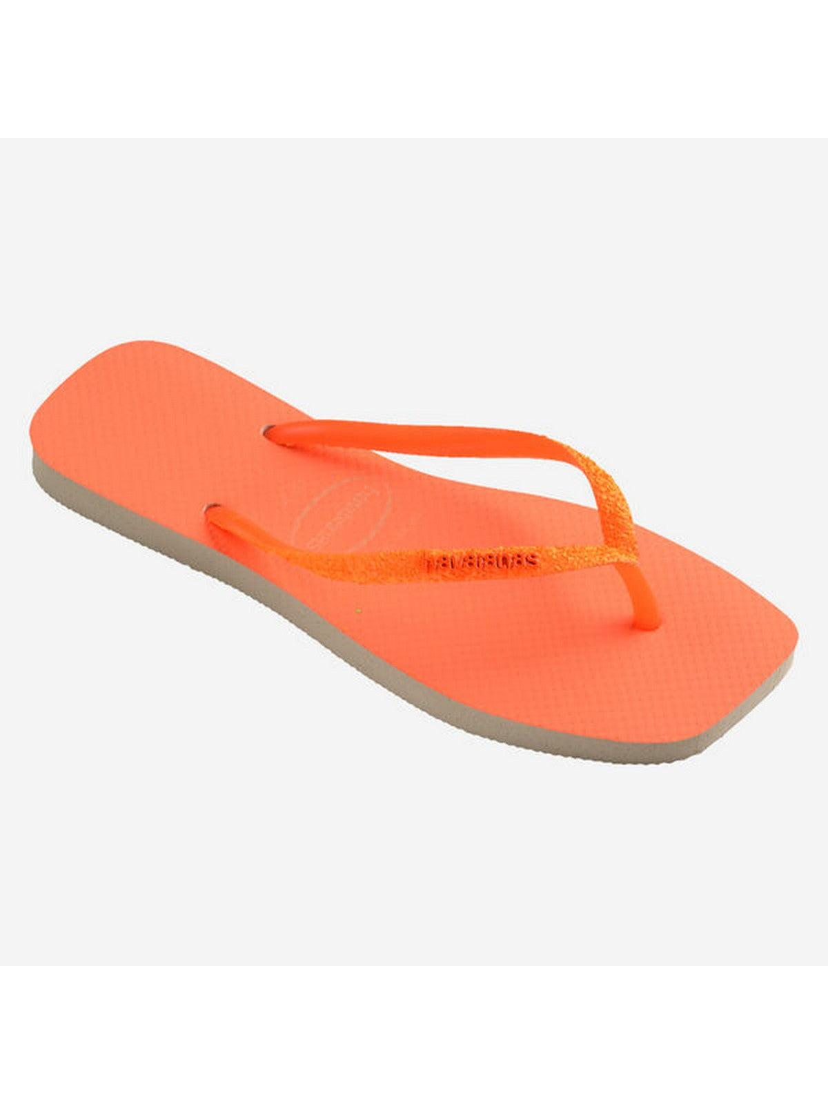 HAVAIANAS Infradito Donna Hav. Square Glitter Neon 4148927.9897 Arancione - Stilato