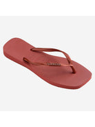 HAVAIANAS Infradito Donna Hav. square logo metallic 4148257.5416 Rosso - Stilato