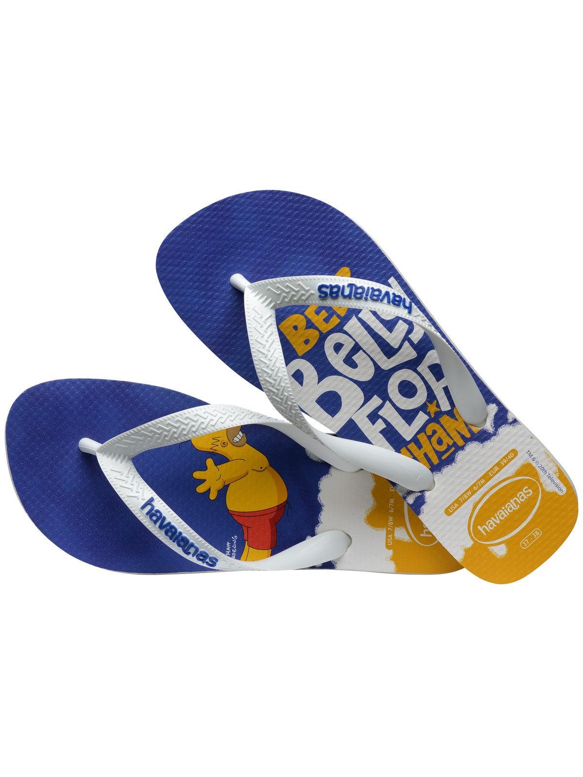 HAVAIANAS Infradito Unisex adulto Hav. Simpsons 4137889.7462 Bianco - Stilato