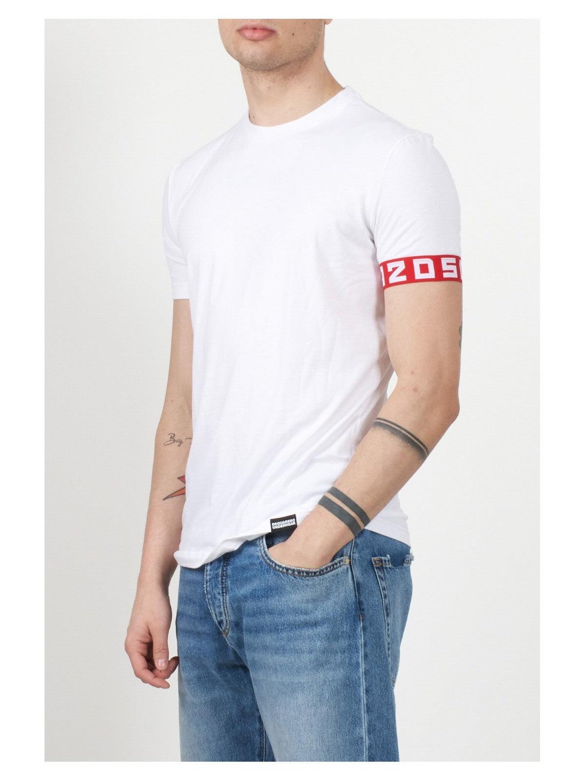 DSQUARED2 T-Shirt e Polo Uomo D9M3S513 104 Bianco - Stilato